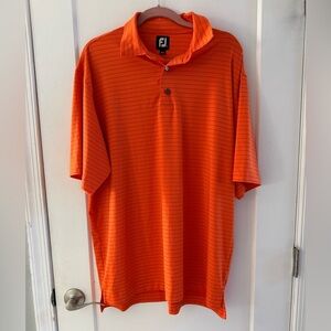 FootJoy Bold Orange Striped Polo